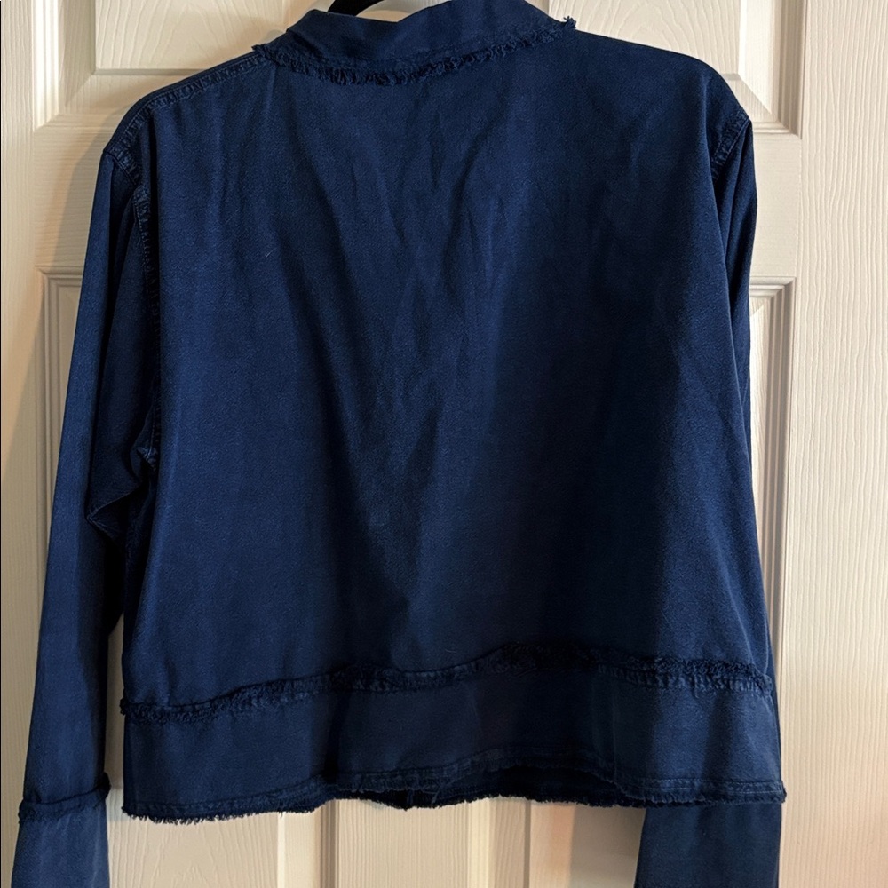 Deep Blue lightweight boho jacket Medium - Picture 7 of 8